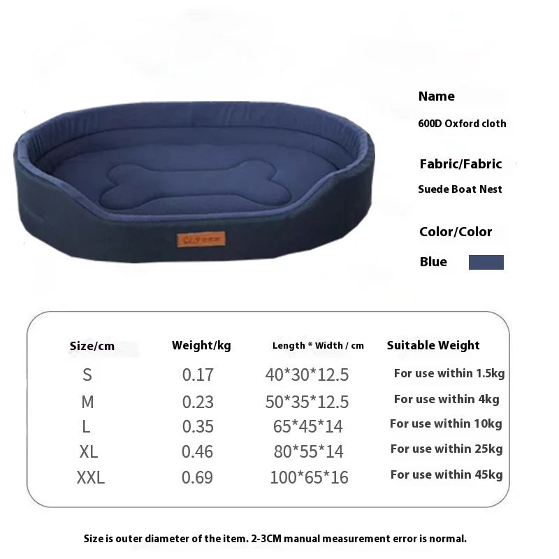 A dog bed with sides on three edges, waterproof and washable — supplier photograph 10 of 10