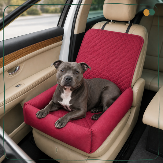 Burgundy Waterproof Quilted Car Seat Cover