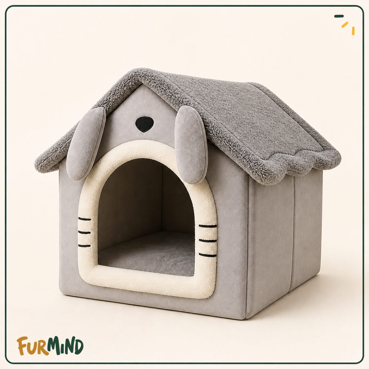 Foldable House Dog Bed