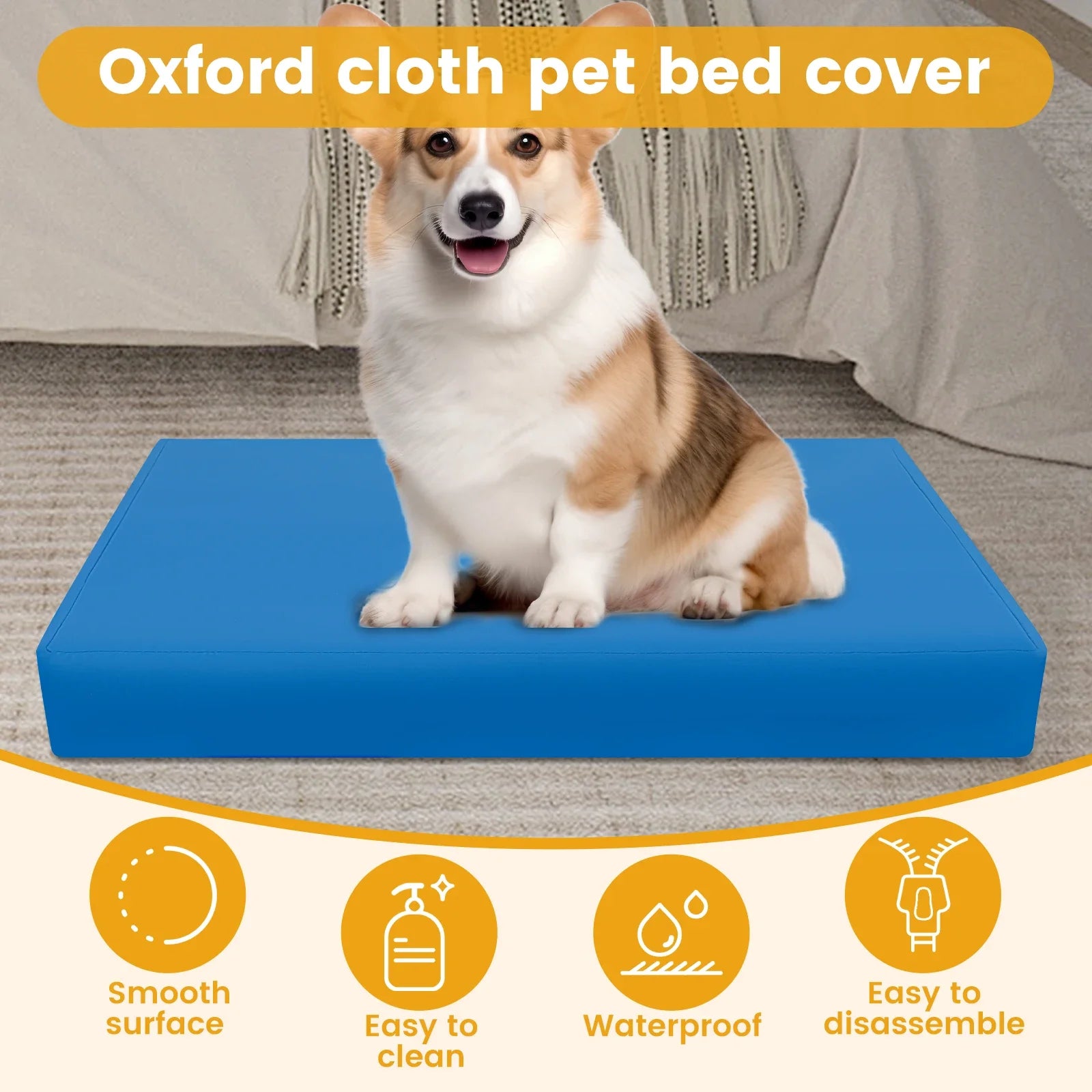 A washable cover for a dog bed, waterproof — supplier photograph 3 of 8