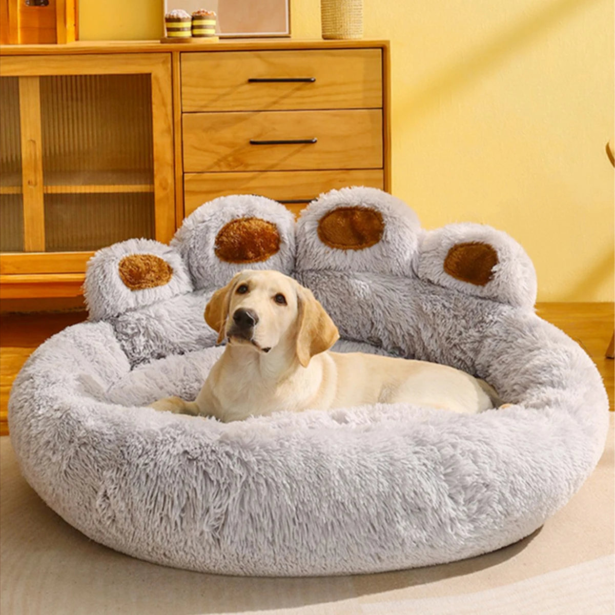A dog bed with sides on three edges — supplier photograph 4 of 9