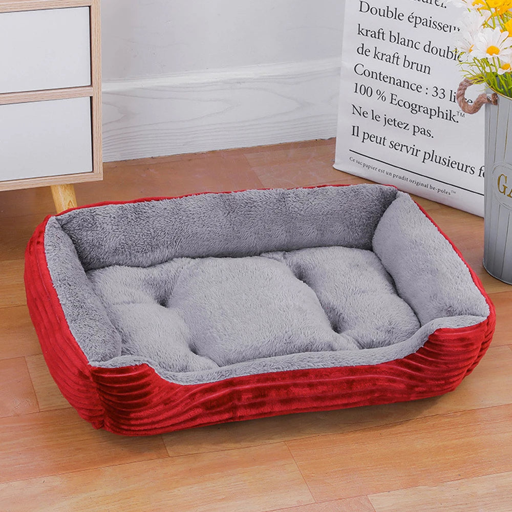 A dog bed with sides on three edges, washable — supplier photograph 13 of 20