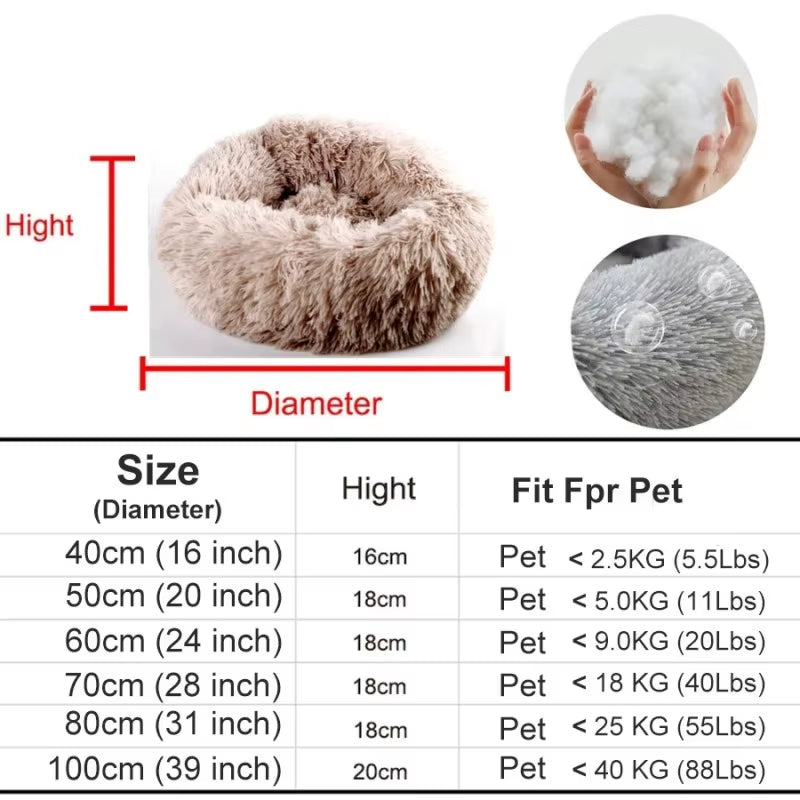 A bright pink plush donut dog bed — supplier photograph 7 of 27