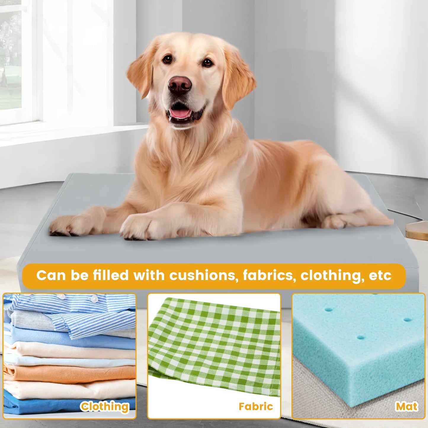 A washable cover for a dog bed, waterproof — supplier photograph 7 of 8