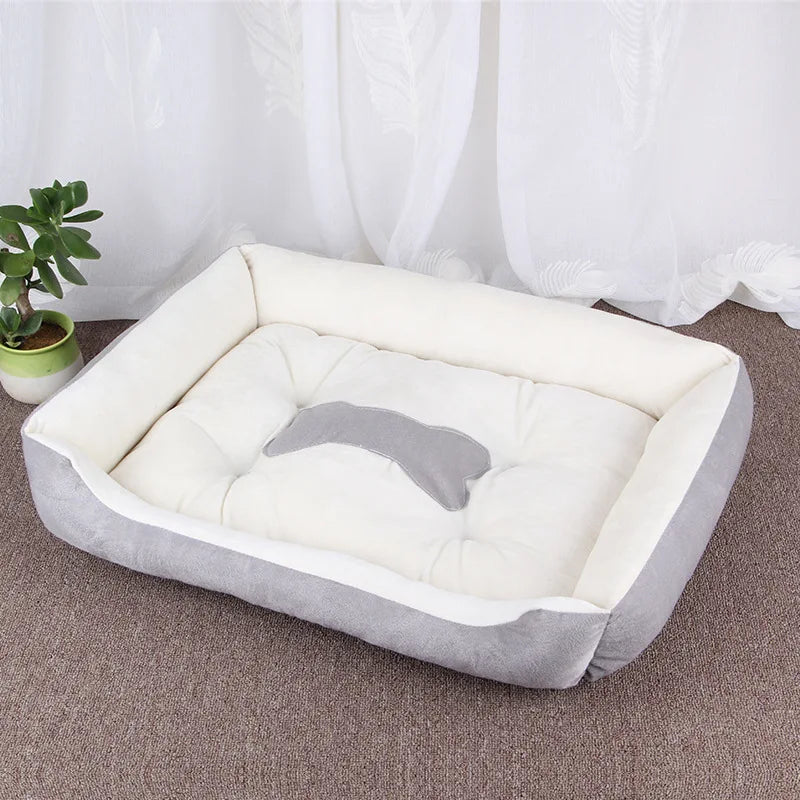 A dog bed with sides on three edges, washable — supplier photograph 8 of 20