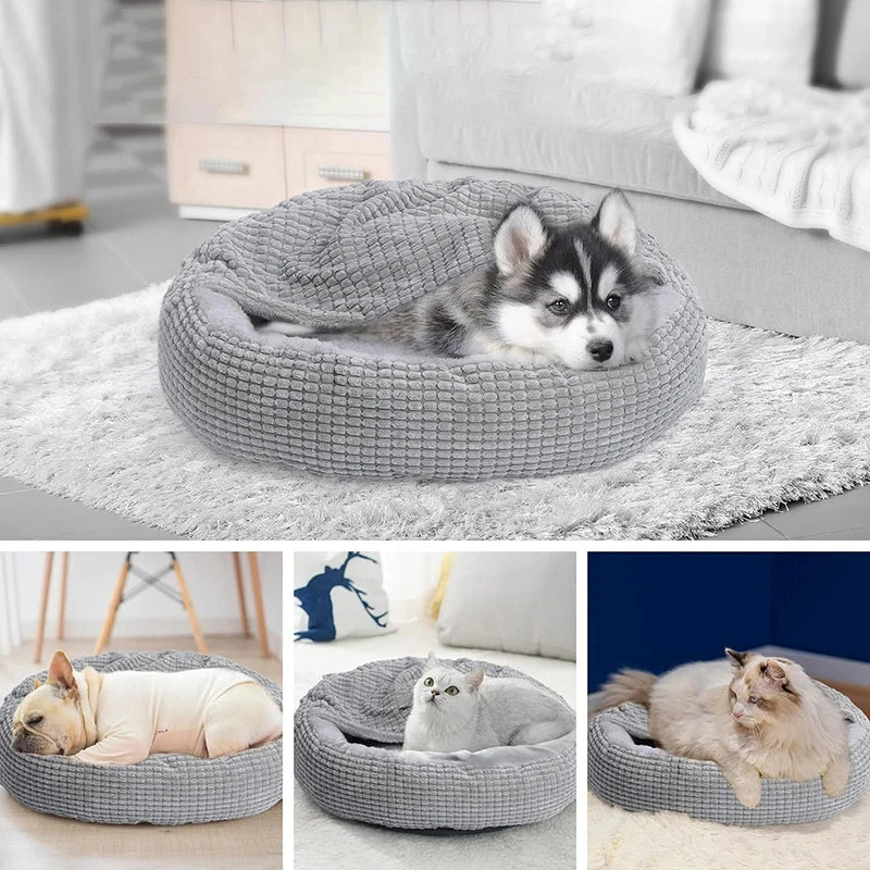 A warming fleece donut dog bed — supplier photograph 6 of 7
