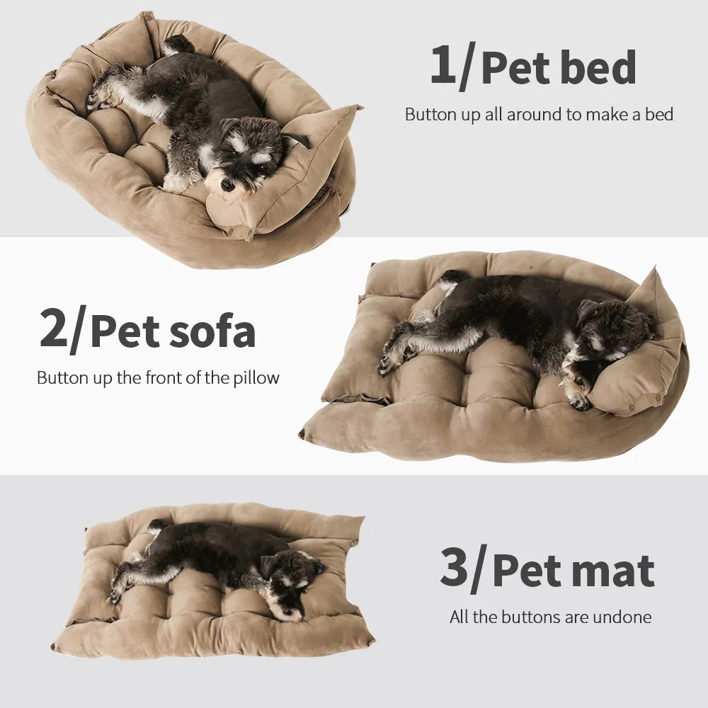 A dog bed with sides on three edges — supplier photograph 3 of 9