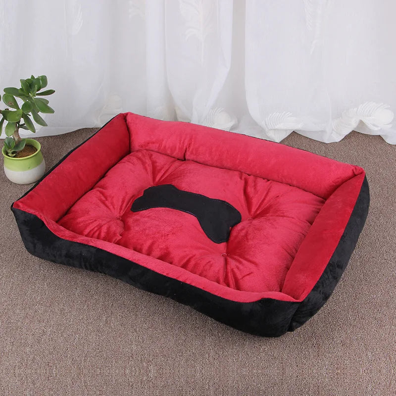 A dog bed with sides on three edges, washable — supplier photograph 10 of 20