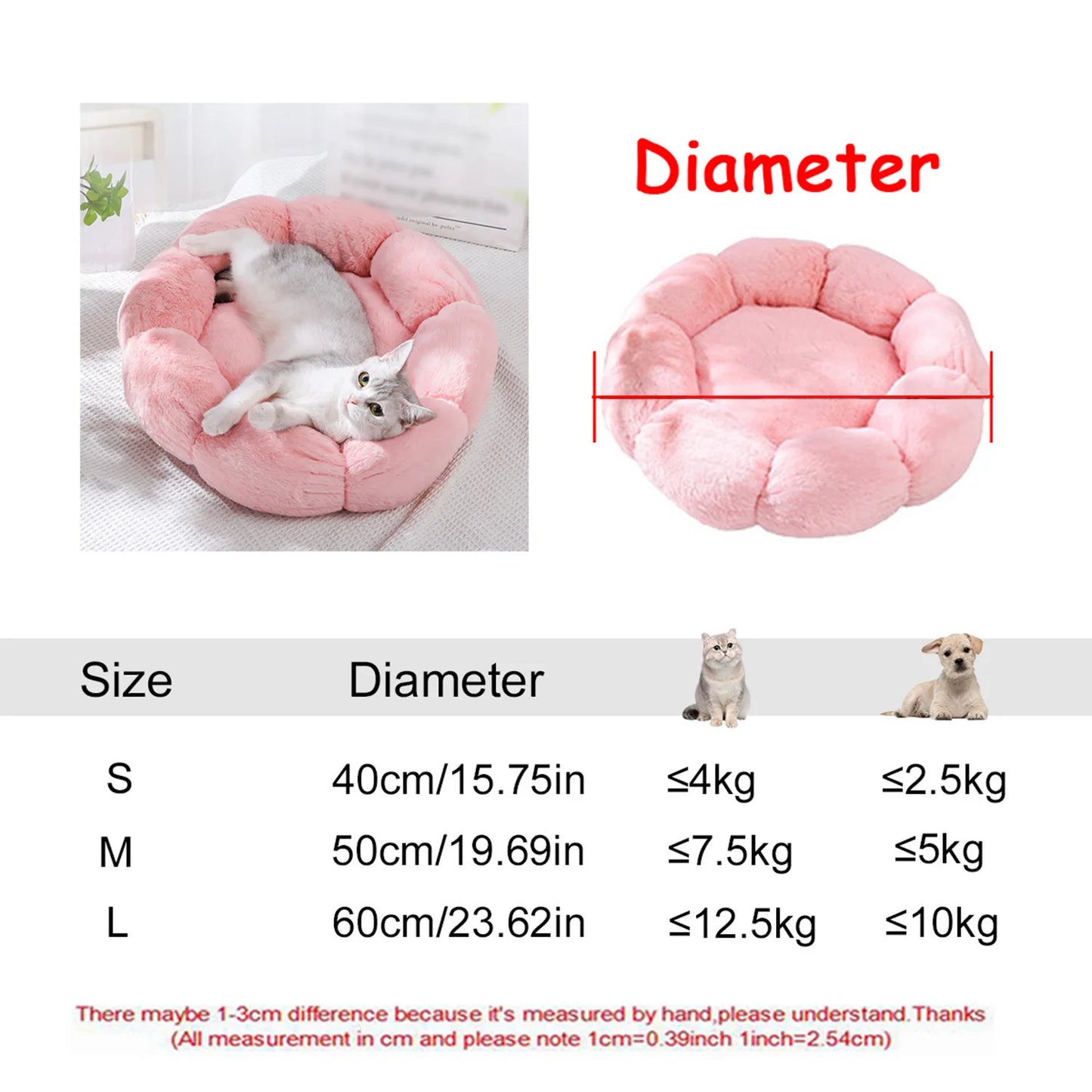 A round dog bed with a raised rim — supplier photograph 9 of 28