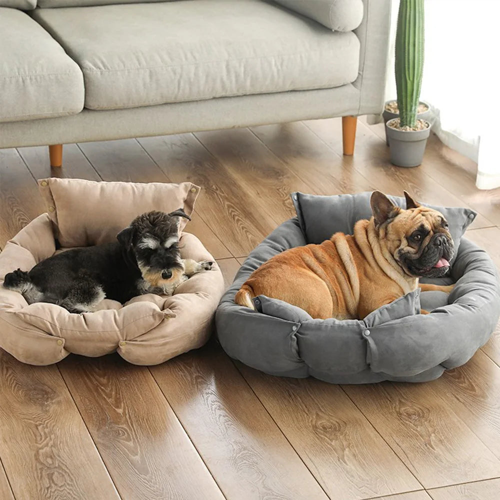 A dog bed with sides on three edges — supplier photograph 6 of 9