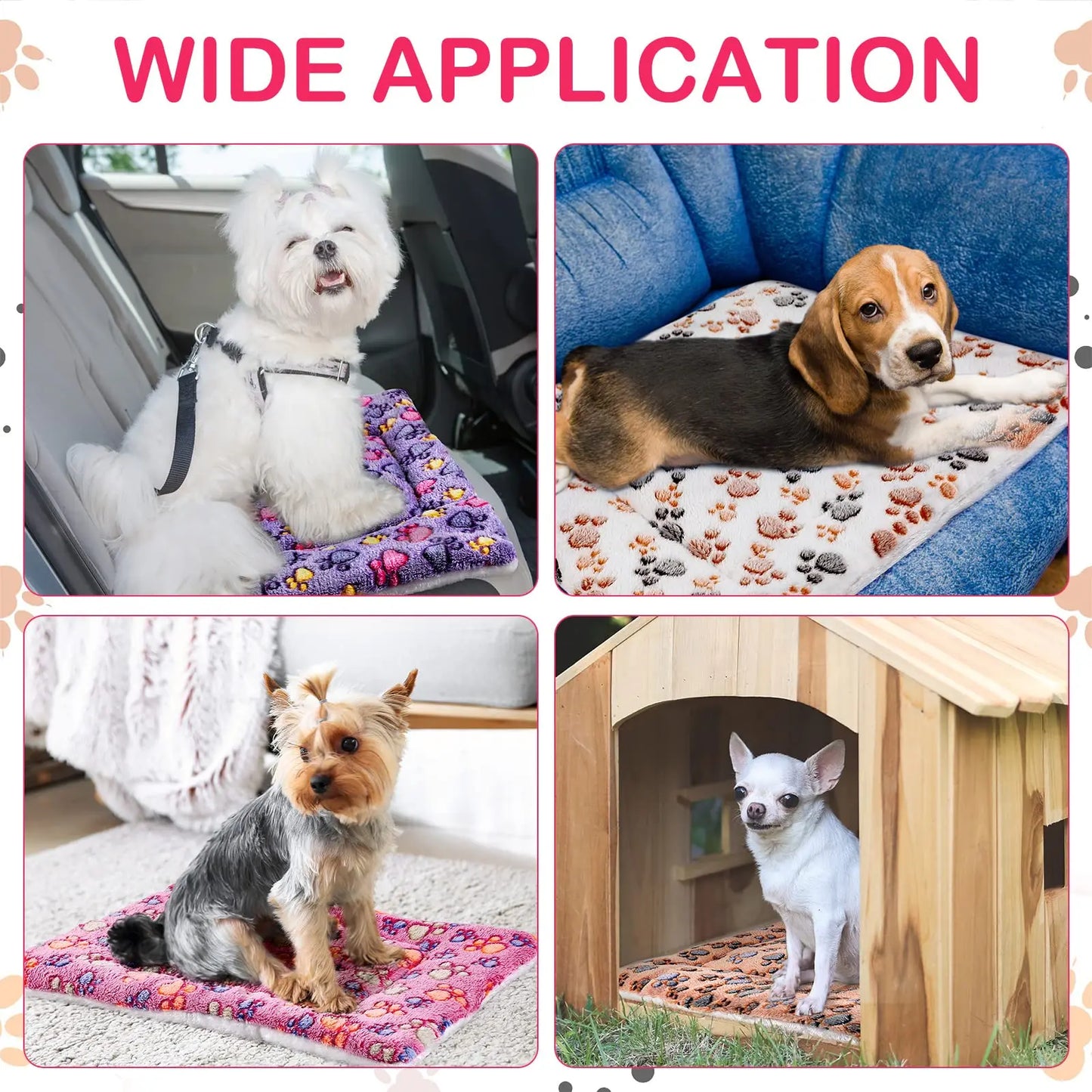 A grey fleece mat for dogs — supplier photograph 5 of 13