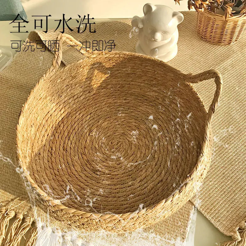 A woven rattan dog bed — supplier photograph 7 of 8