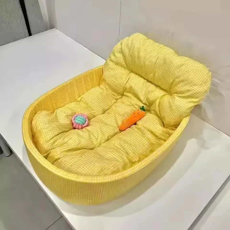 A quilted donut dog bed — supplier photograph 5 of 9