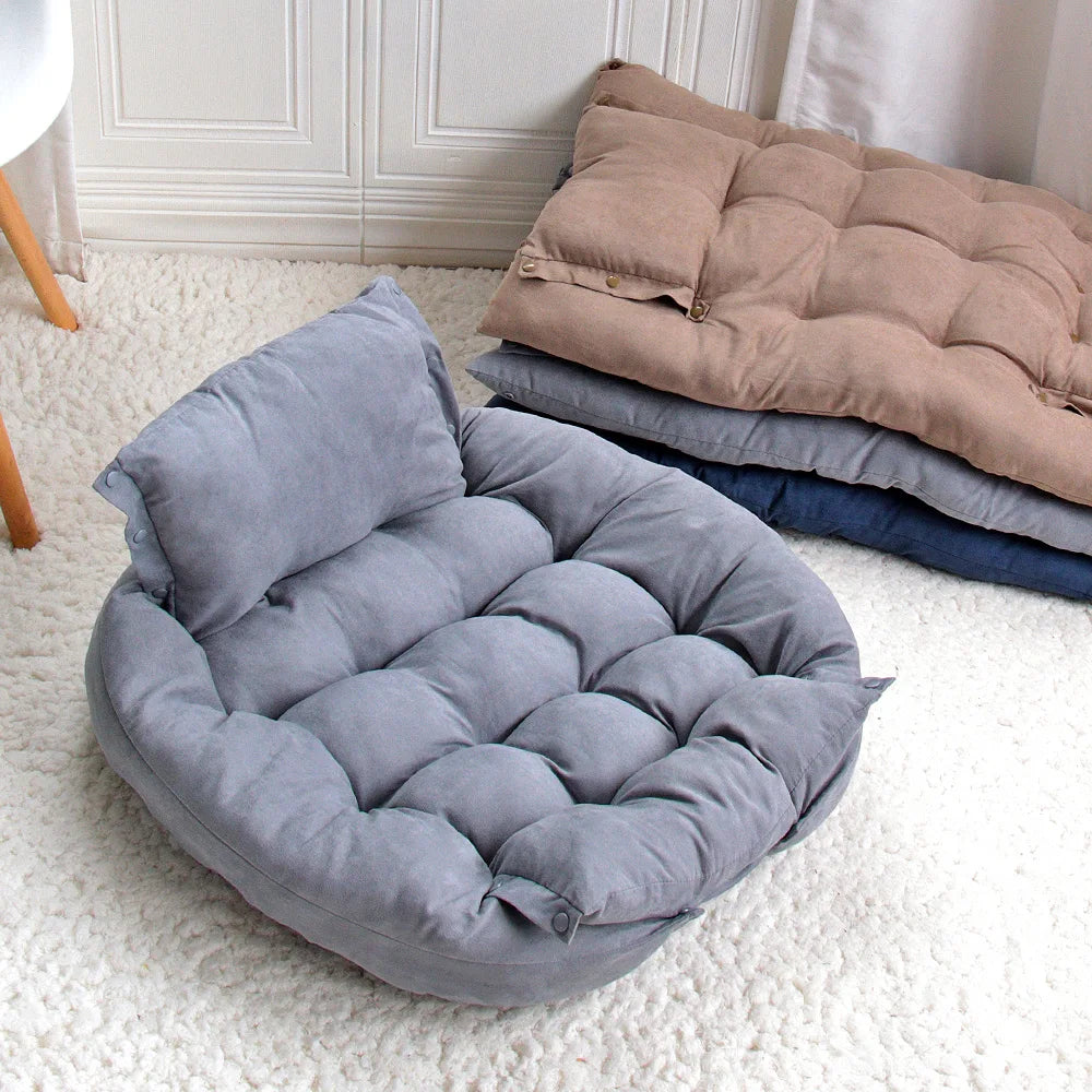 A dog bed with sides on three edges — supplier photograph 4 of 9