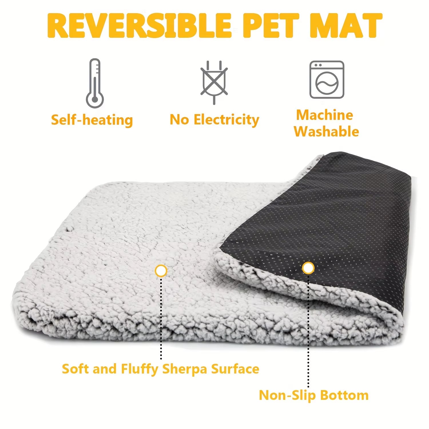A flat dog bed pad, washable