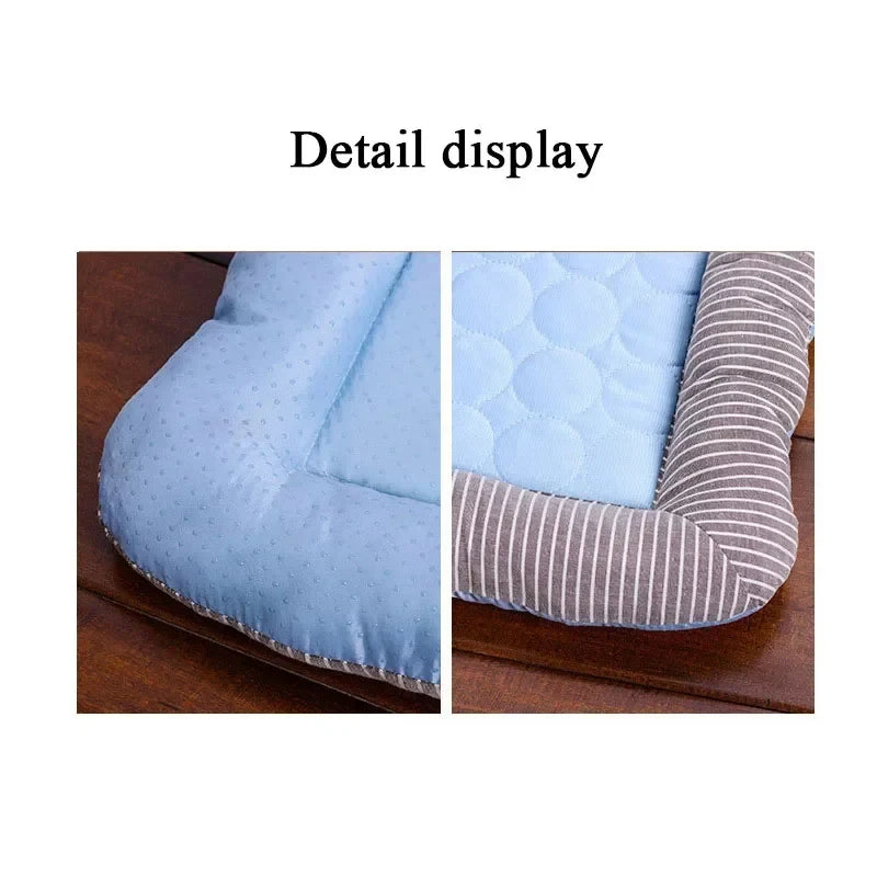 A cooling ice silk bolster dog bed — supplier photograph 7 of 8