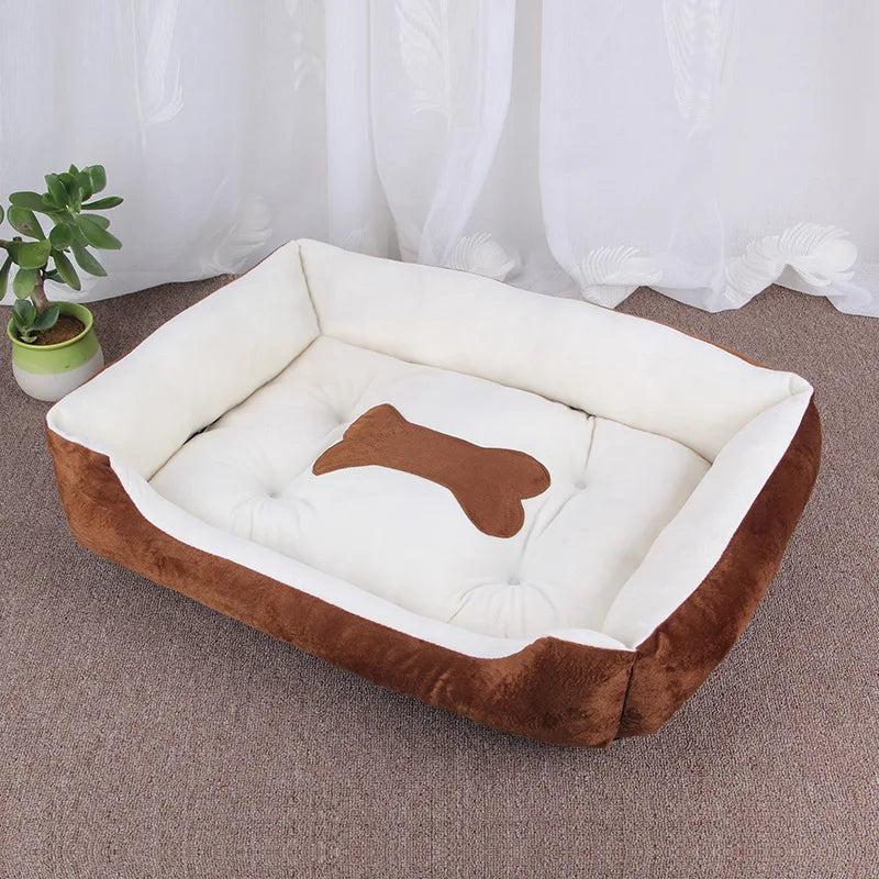 A dog bed with sides on three edges, washable — supplier photograph 15 of 20