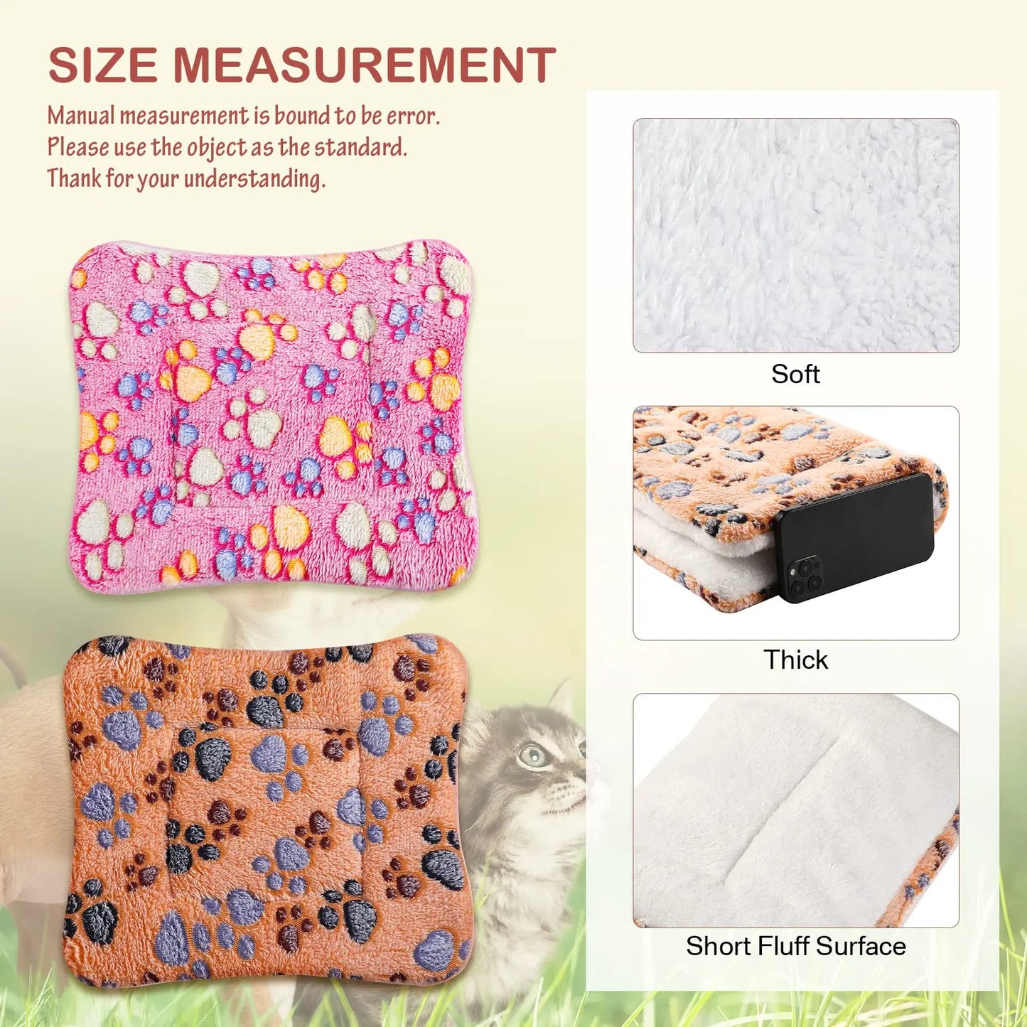 A grey fleece mat for dogs — supplier photograph 7 of 13