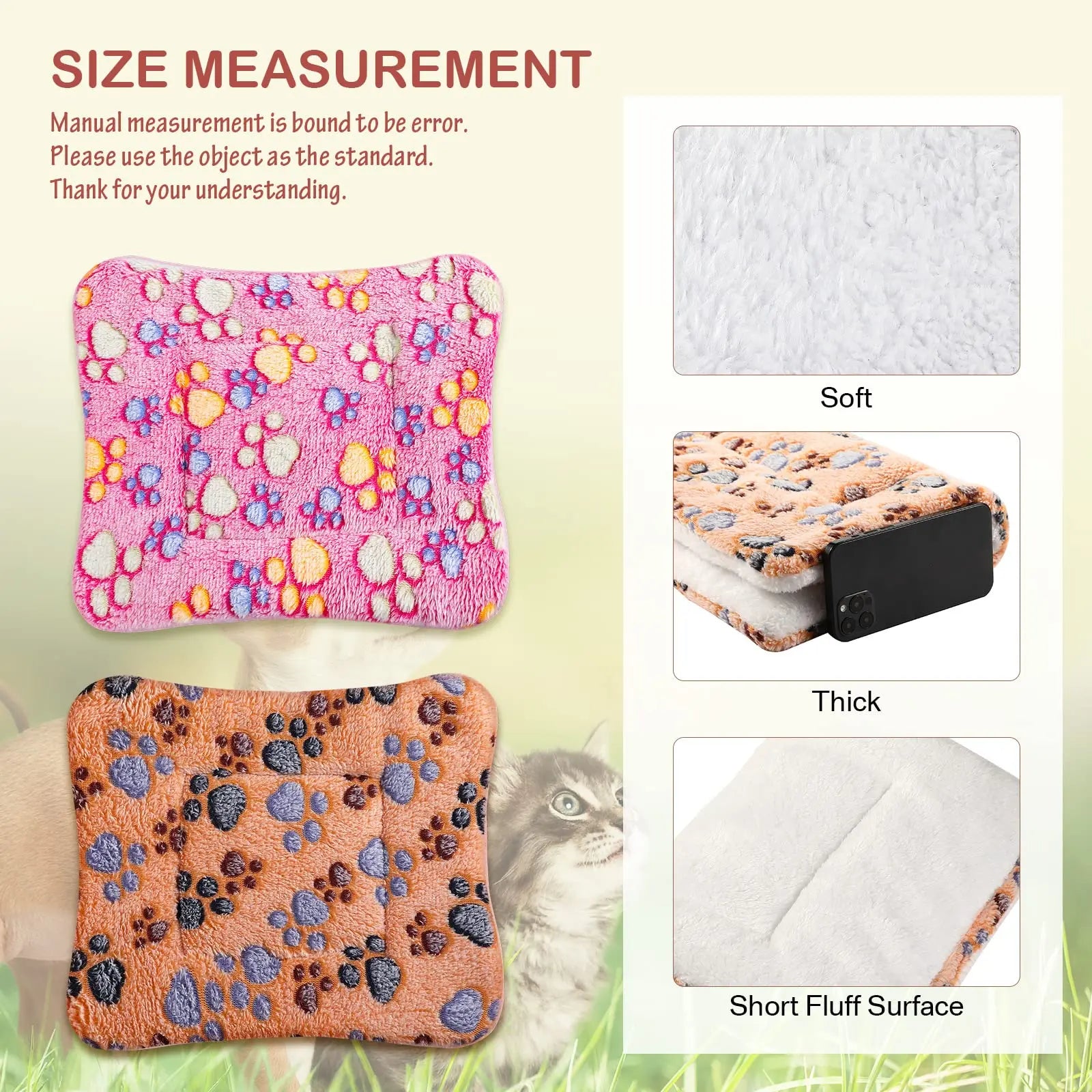 A grey fleece mat for dogs — supplier photograph 7 of 13