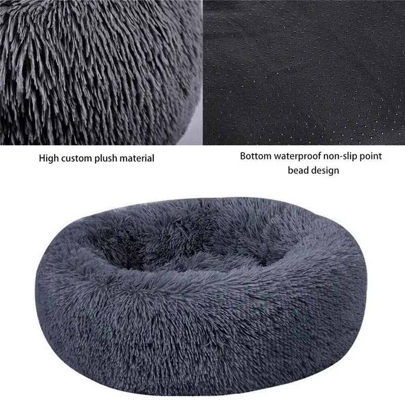 Donut Mand Dog Accessories for Large Dogs Cat'S House Plush Pet Bed for Dog XXL round Mat for Small Medium Animal Calming 100CM