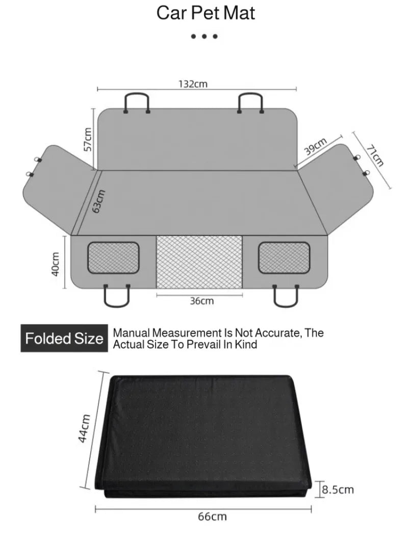 A black waterproof quilted car seat cover for dogs — supplier photograph 7 of 9