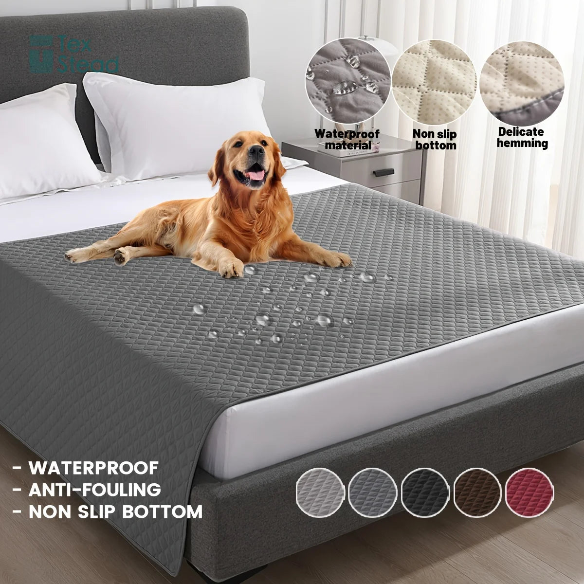 A waterproof quilted sofa dog bed — supplier photograph 2 of 8