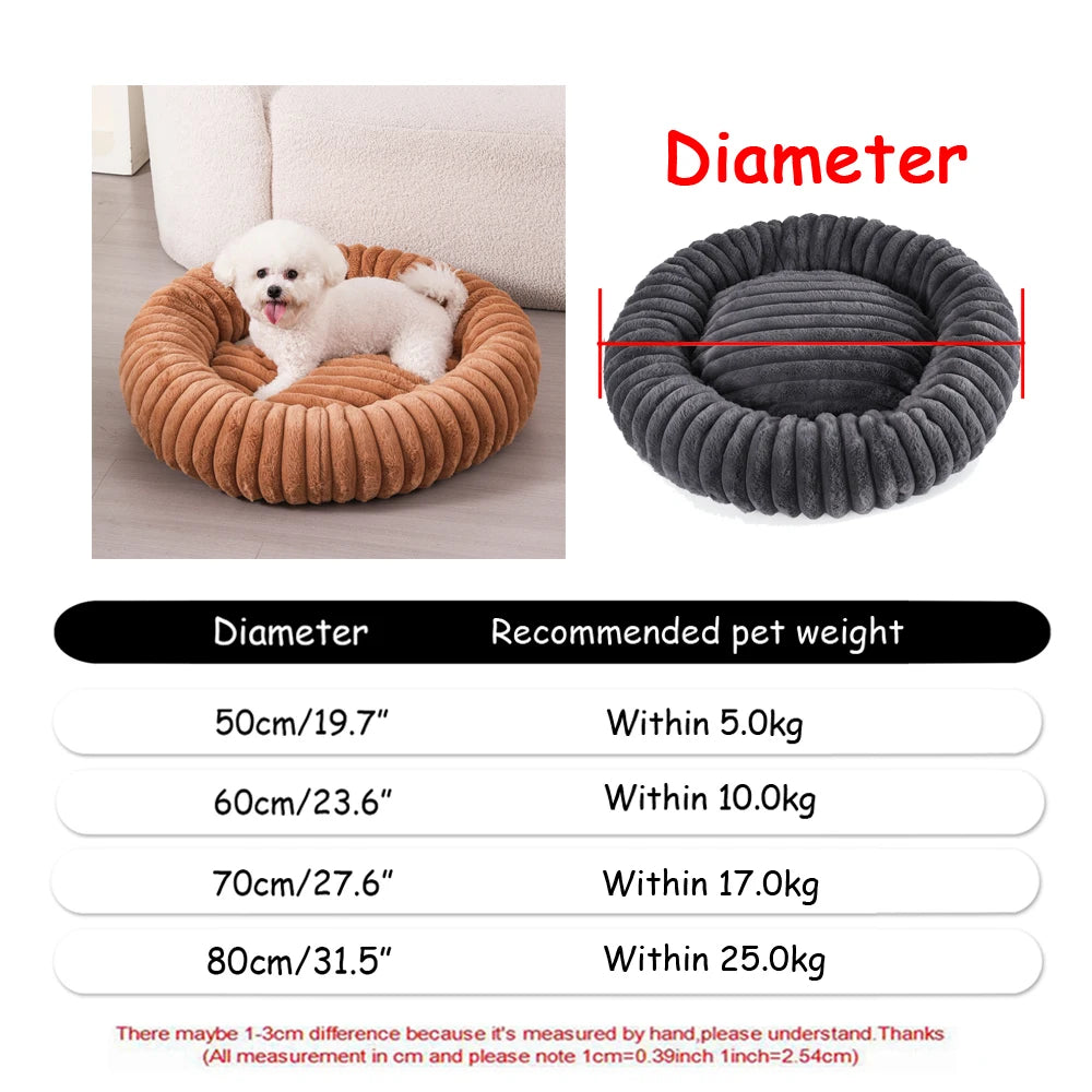 A round dog bed with a raised rim — supplier photograph 18 of 28