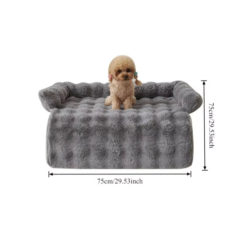 A plush sofa dog bed — supplier photograph 7 of 11