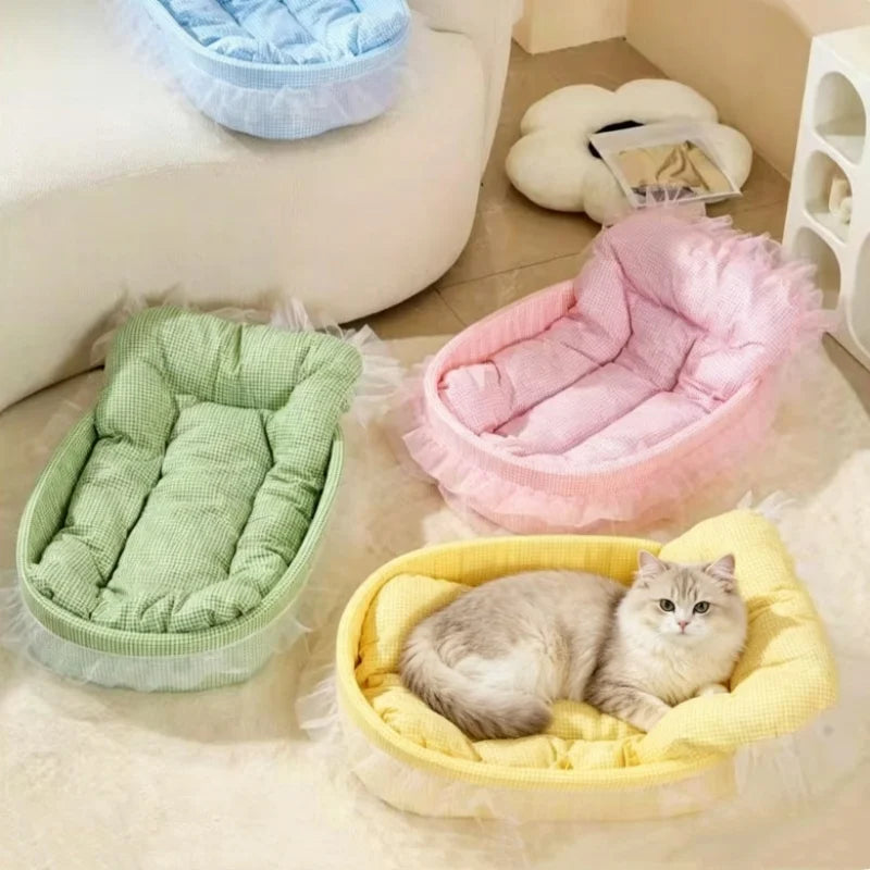 A quilted donut dog bed — supplier photograph 2 of 9
