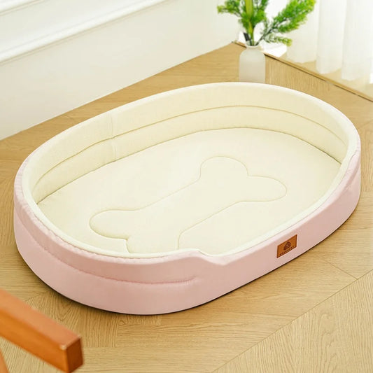 A dog bed with sides on three edges, waterproof and washable — supplier photograph 6 of 10