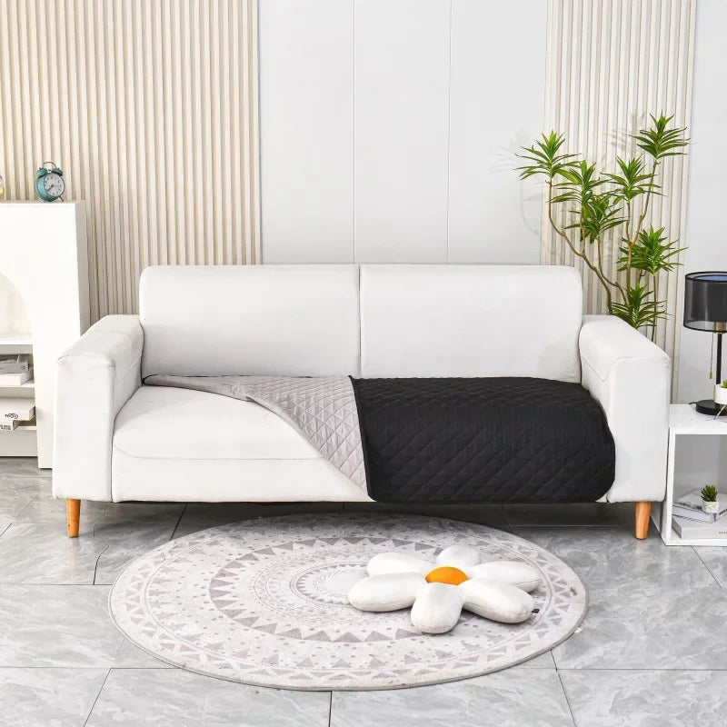 The black colourway of the non-slip dog bed cover for incontinence