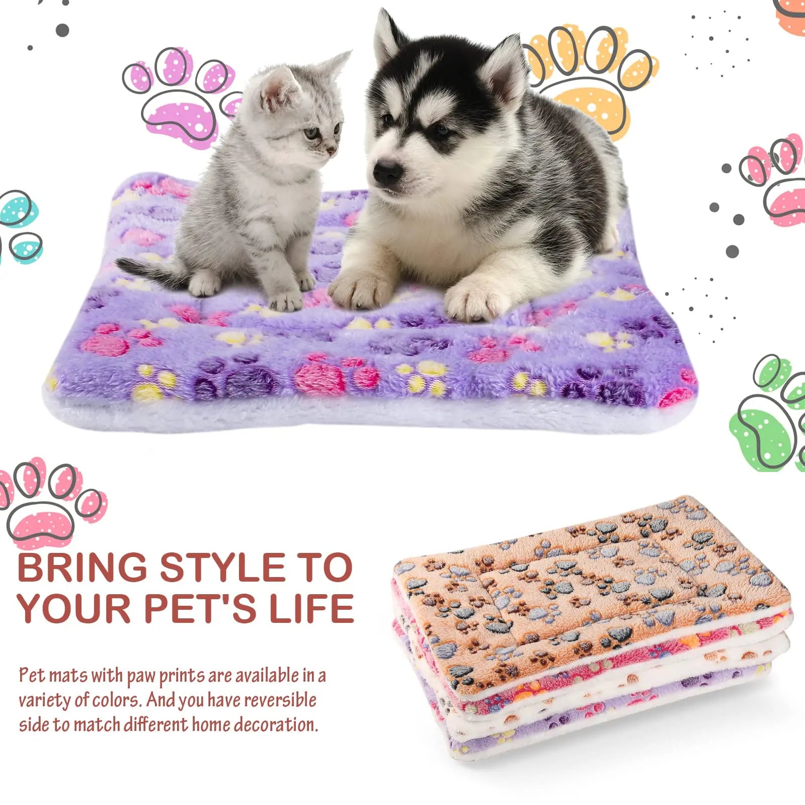 A grey fleece mat for dogs — supplier photograph 4 of 13