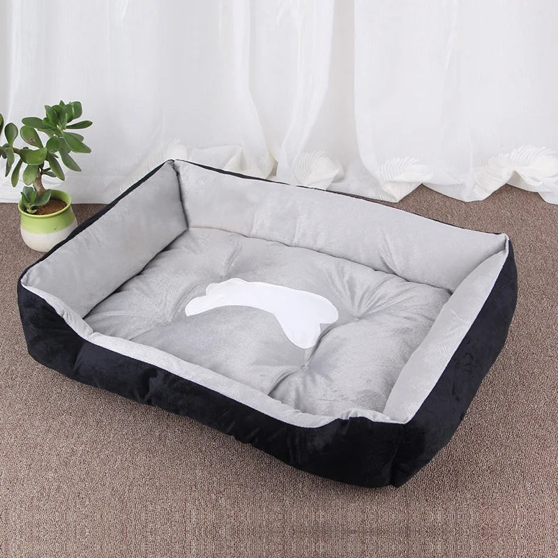 A dog bed with sides on three edges, washable — supplier photograph 16 of 20