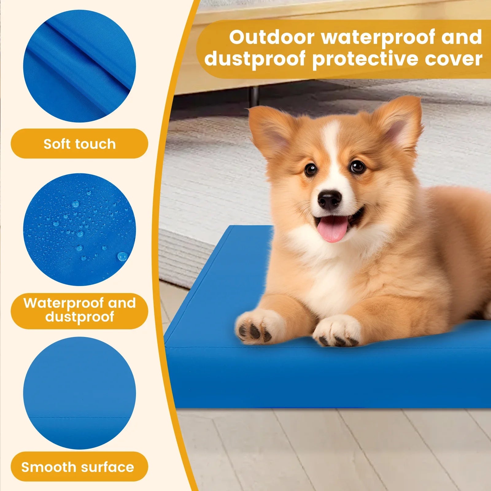 A washable cover for a dog bed, waterproof — supplier photograph 4 of 8