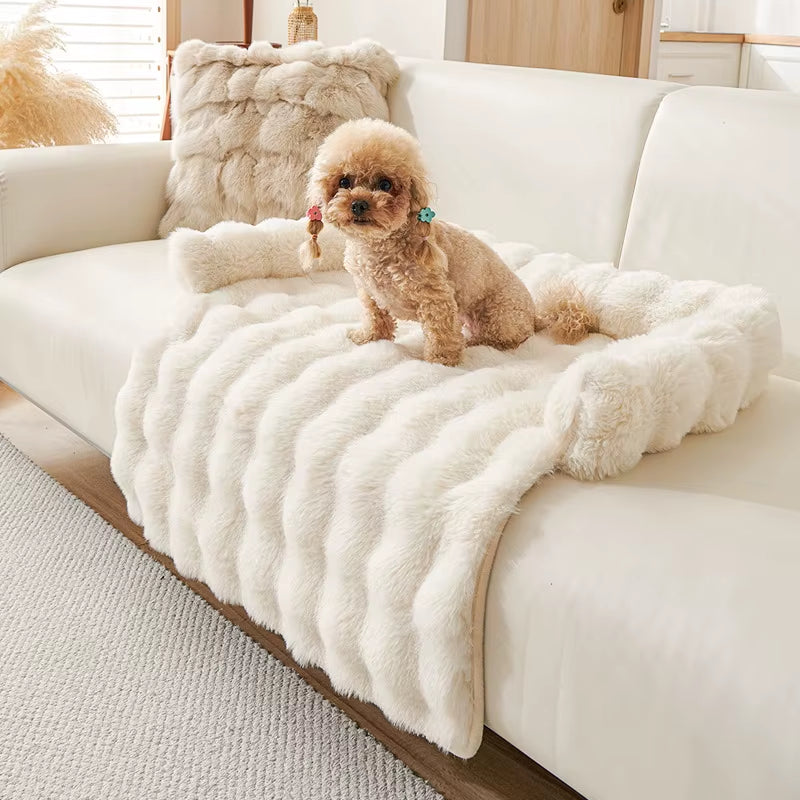 A plush sofa dog bed — supplier photograph 9 of 11