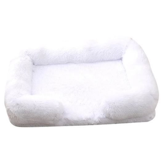 A flat dog bed pad