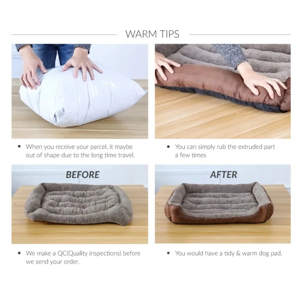 A dog bed with sides on three edges, washable — supplier photograph 6 of 20