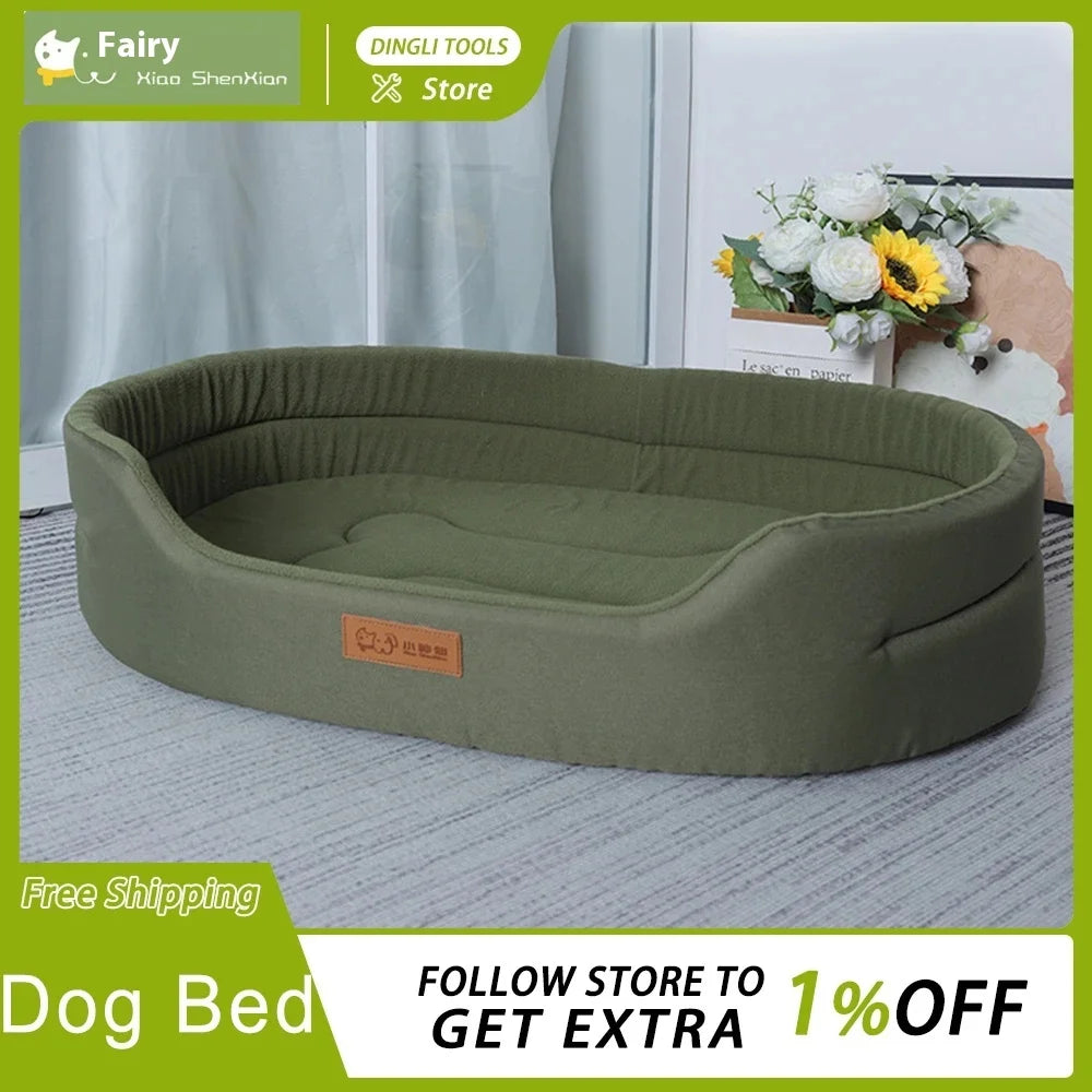 A dog bed with sides on three edges, waterproof and washable — supplier photograph 2 of 10