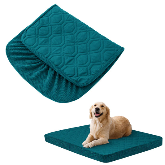 A washable cover for a dog bed, waterproof and washable