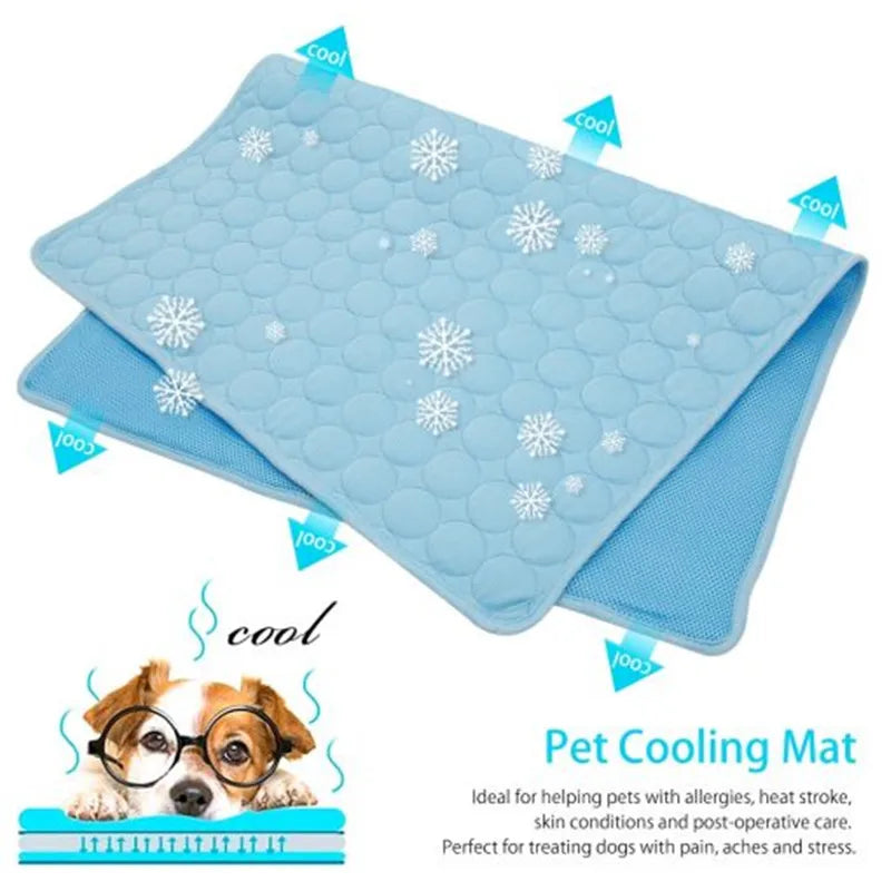 A flat cooling mat for a dog, washable — supplier photograph 2 of 11