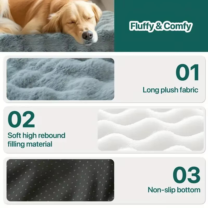 A plush sofa dog bed — supplier photograph 6 of 11