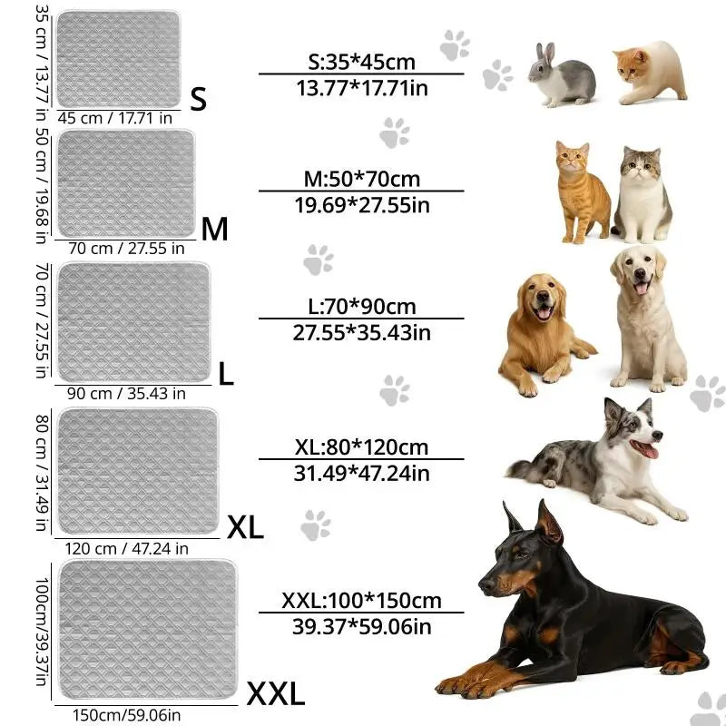 A sky blue cooling quilted mat for dogs — supplier photograph 6 of 6