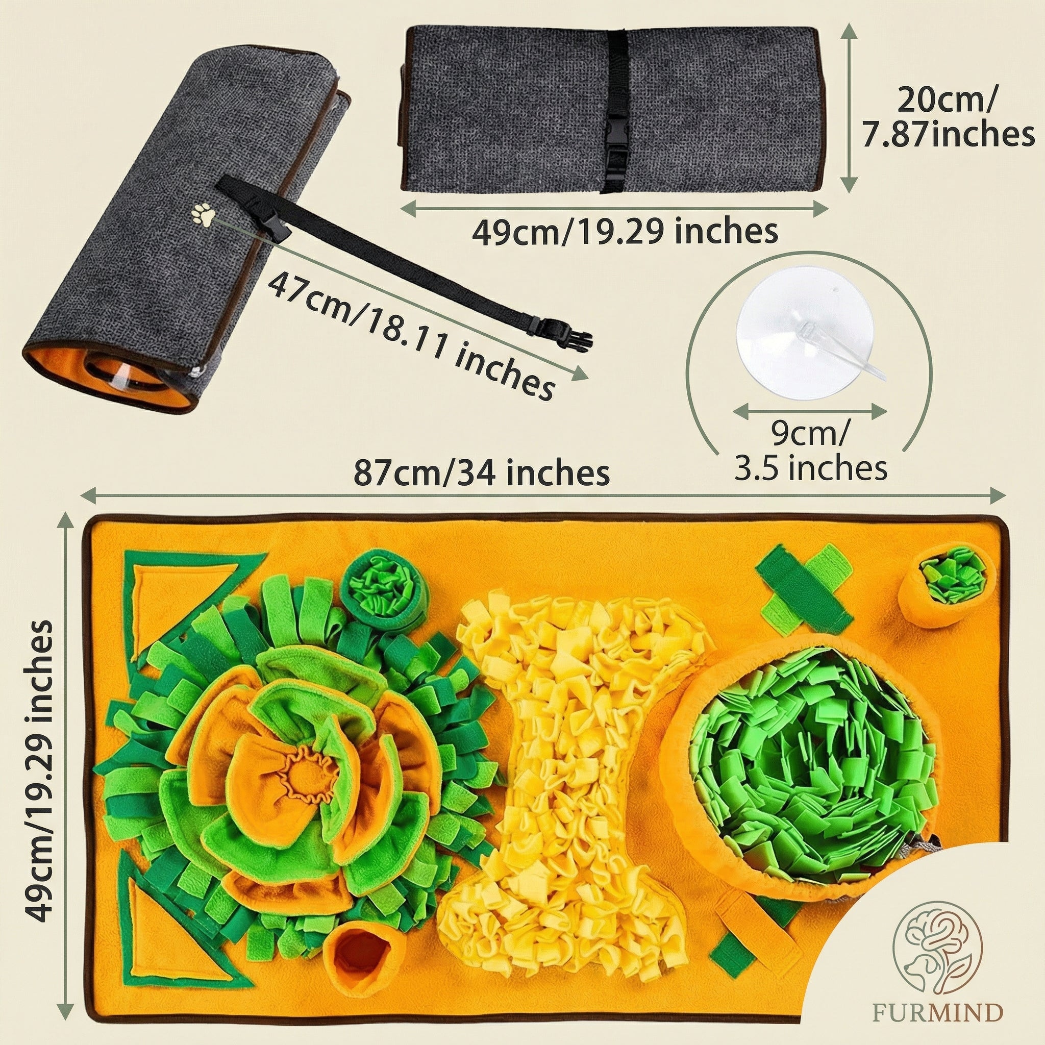 Snuffle Mat for Dogs + Free Training eBook | FURMIND