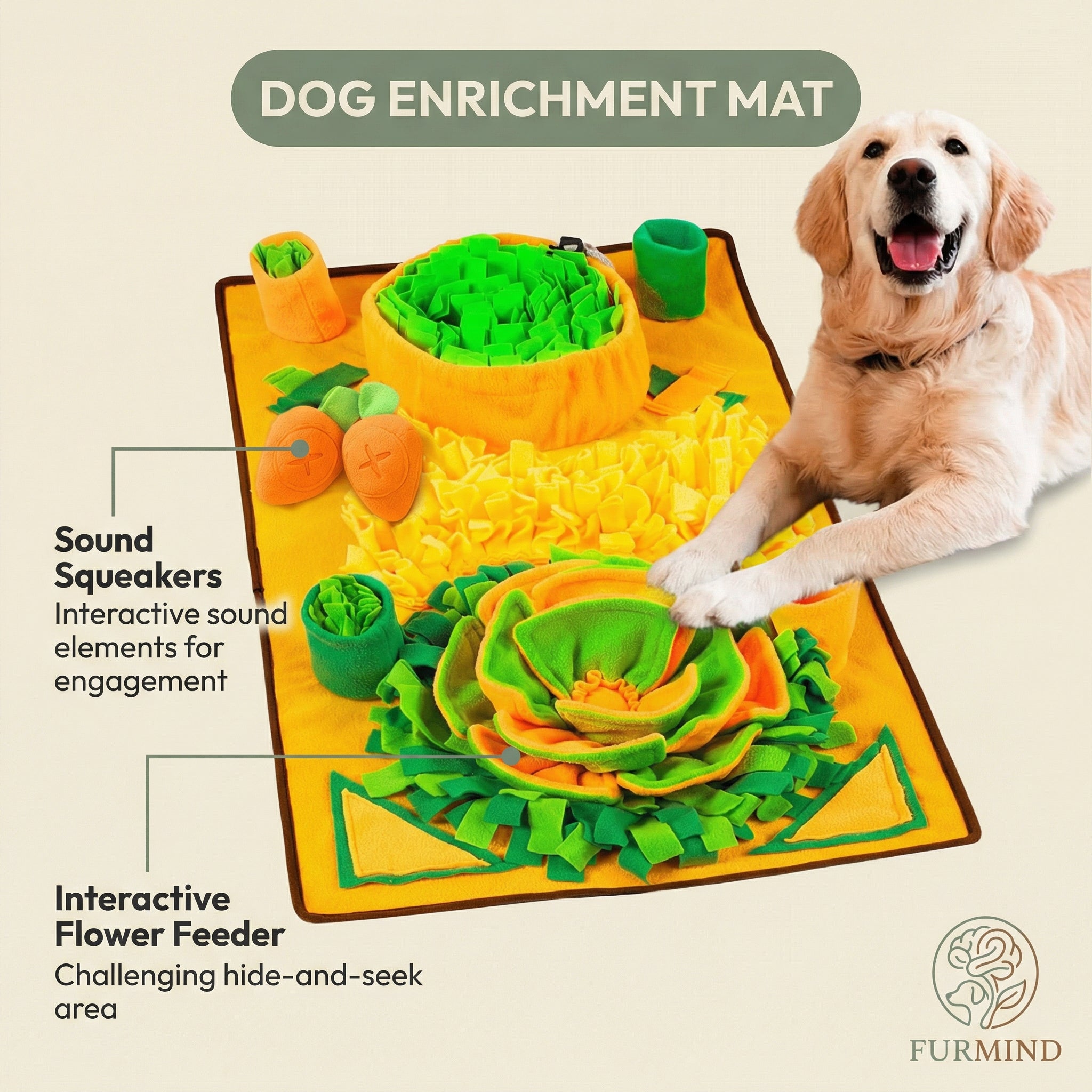 Snuffle Mat for Dogs + Free Training eBook | FURMIND