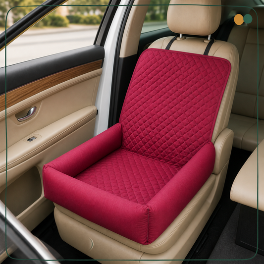 Burgundy Waterproof Quilted Car Seat Cover