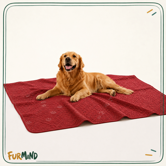 Reversible Floral-Quilt Furniture Protector