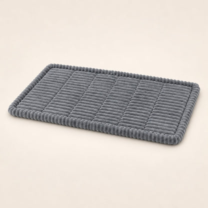Grey ribbed car-seat bed, complete product