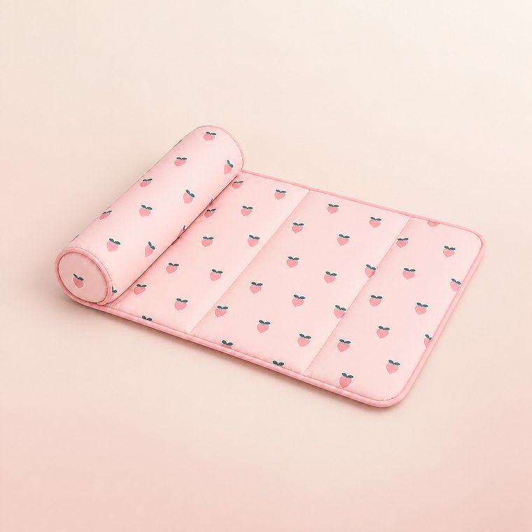 Cooling Ice Silk Mat in Pink