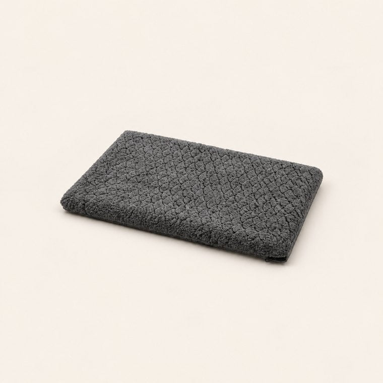 Foam Dog Bed with Washable Cover in Dark Gray