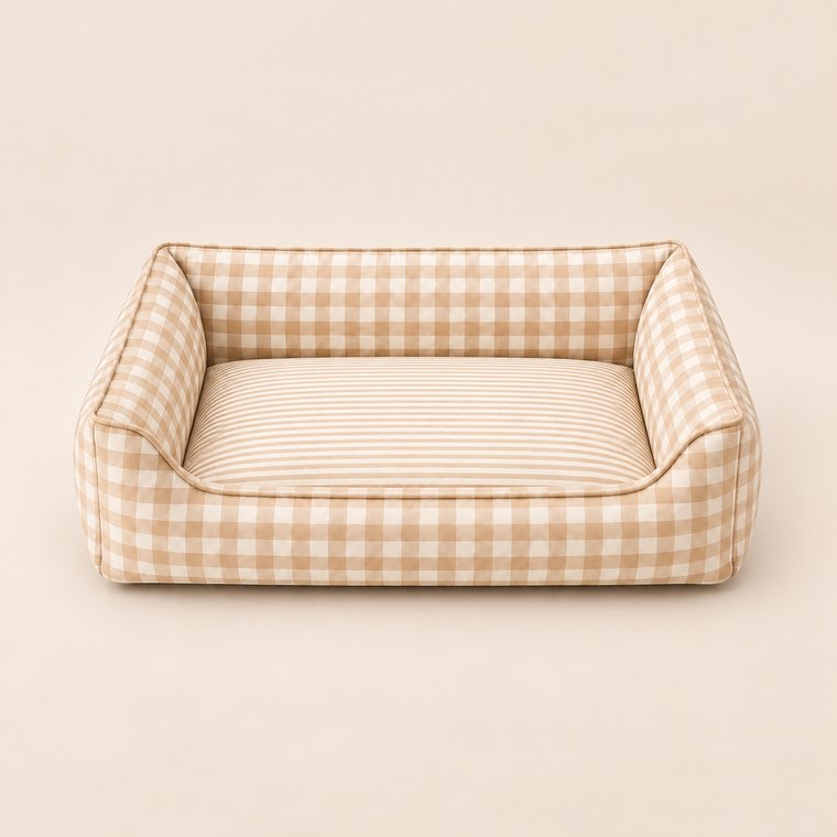 Three-Wall Dog Sofa Bed in Apricot